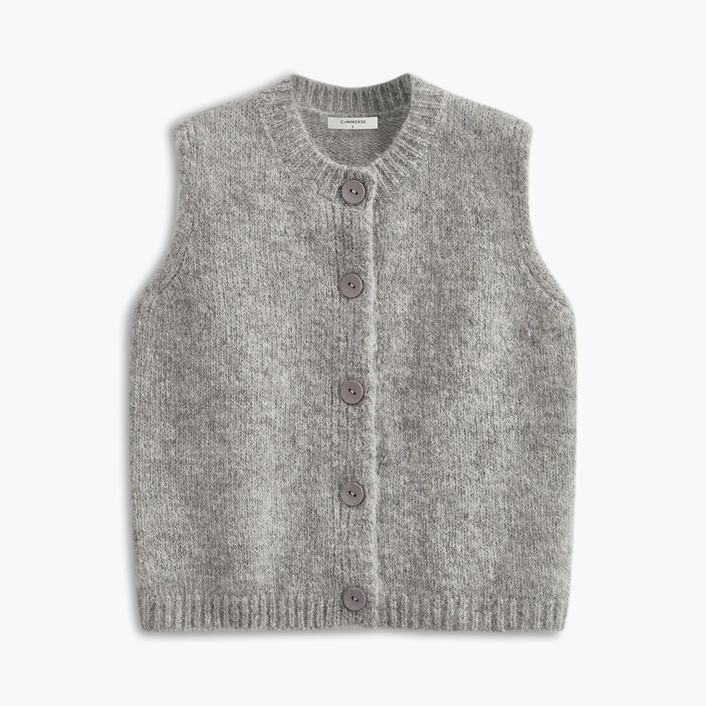 Commense Wool-Blend Soft Sweater Vest